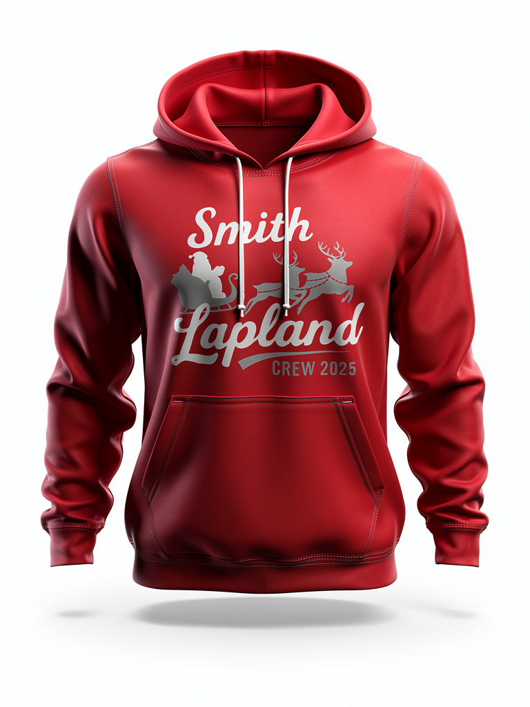 Bespoke vinyl Lapland hoodies created by YAPO