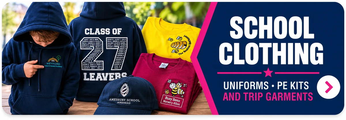 School clothing, uniforms, PE kits and trip garments from YAPO